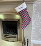Tartan Christmas Stocking, Personalised Christmas Stocking, handmade in the UK
