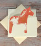 Christmas Cards - Dala Horse