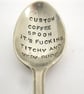 Rude Personalised Coffeespoon, Handstamped Vintage Naughty Spoon for Grownups - Image 2