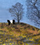 Autumn Beltie - original unframed painting - Image 1