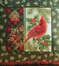 Christmas cushion, Cardinal bird C - Image 2