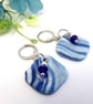 Blue Marble and Precoisa Crystal Earrings.