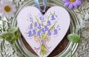Floral Wooden Heart Decorations
