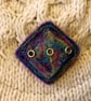 Diamond Shape Merino Wool Brooch. - Image 3