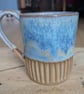Turquoise half carved mug - Image 7