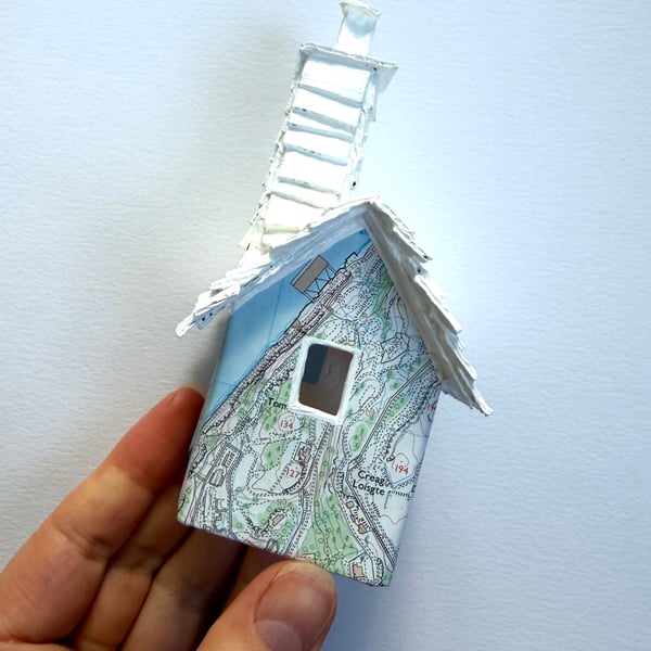 Little Map House - READY TO SHIP - Folksy