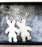 white bear earrings - Image 1
