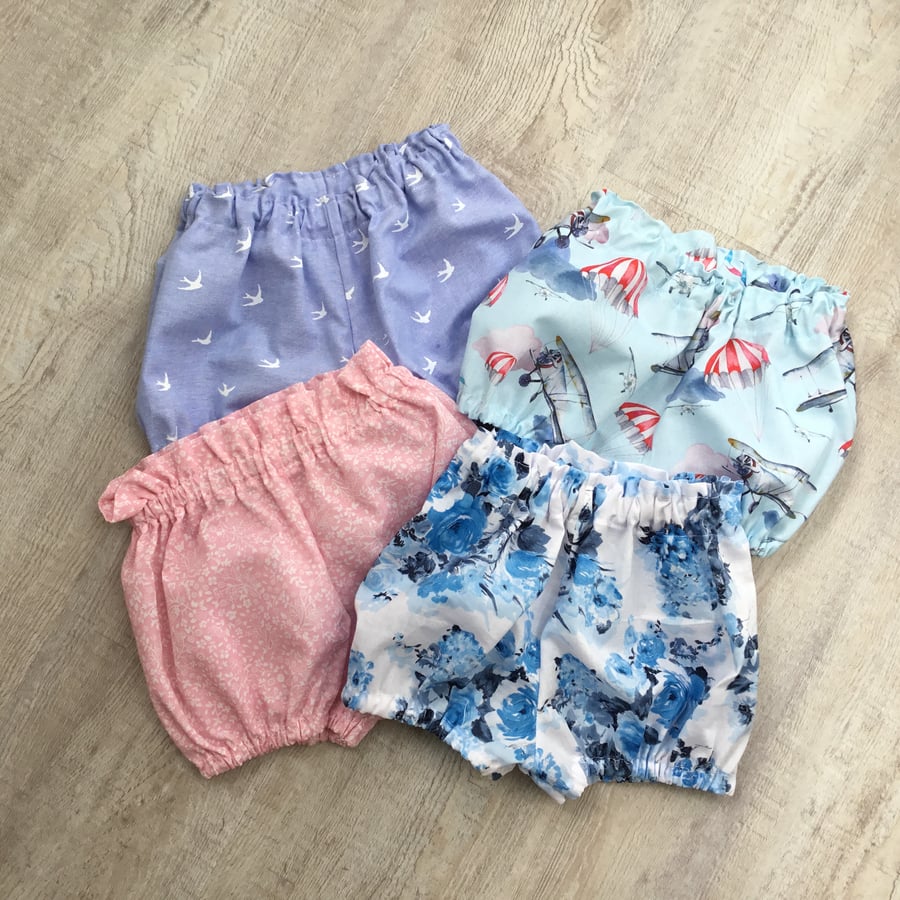 Baby Nappy Cover, boy, girl bloomers, shower gift, new baby gift 3-6 months