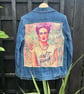 Frida Kahlo denim jacket  - Reworked - Size 12 - Image 1