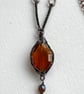 Golden Brown Herringbone Wire Wrapped Necklaces for Women. - Image 2
