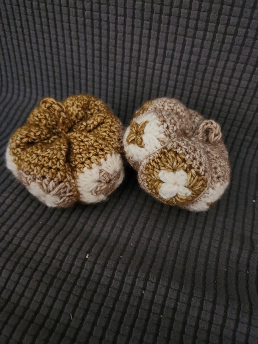 2 Halloween Pumpkins Amigurumi Crochet 