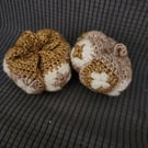 2 Halloween Pumpkins Amigurumi Crochet 