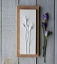 Lisianthus Plaster Cast Wall Plaque - Image 3