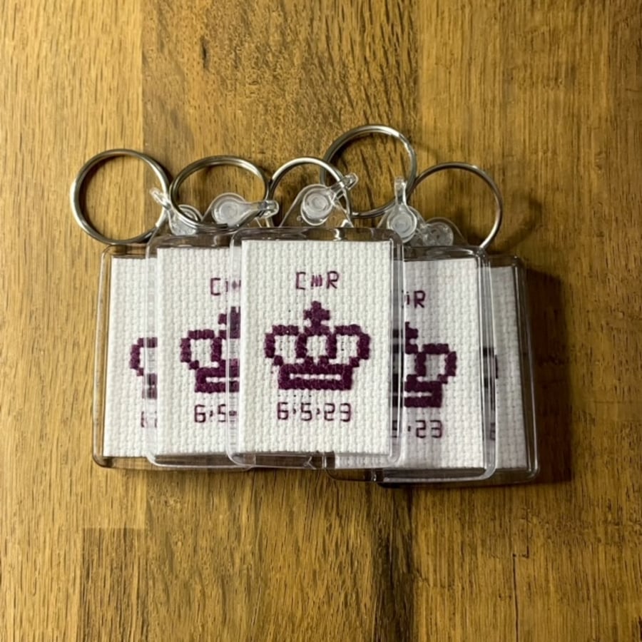 Coronation of King Charles III keyring - Folksy