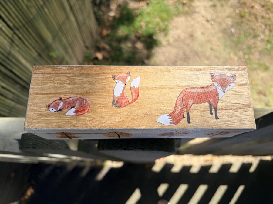 Woodland Fox Box - Jewellery Trinket Box