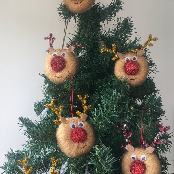 Reindeer Christmas Tree Hanging Decorations