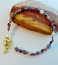 Pink Tourmaline And Iolite Bracelet - Handmade In Devon - Image 4