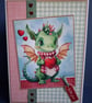 Cute Dragon Valentine Card - Image 2