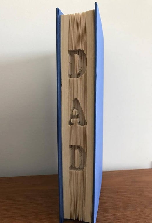 DAD Downwards CUT & FOLD Book folding Pattern -  EMAILED PDF PATTERN