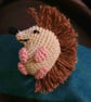 Crocheted hedgehog brooch  - Image 2