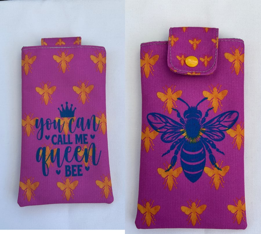 Phone or Glasses Case - Queen Bee