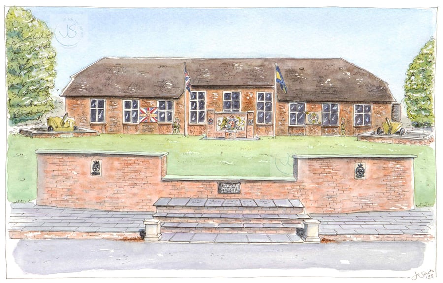 Leros Barracks, Canterbury - Limited Edition watercolour Art Print