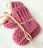 Classic Booties 100% Merino Wool Hushed Rose - Image 1