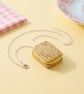 Custard Cream Biscuit Necklace British Biscuit Gift For Her - Image 1