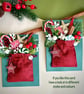 3D winter forest Christmas card hessian goodie bag keepsake woodland diorama art - Image 9