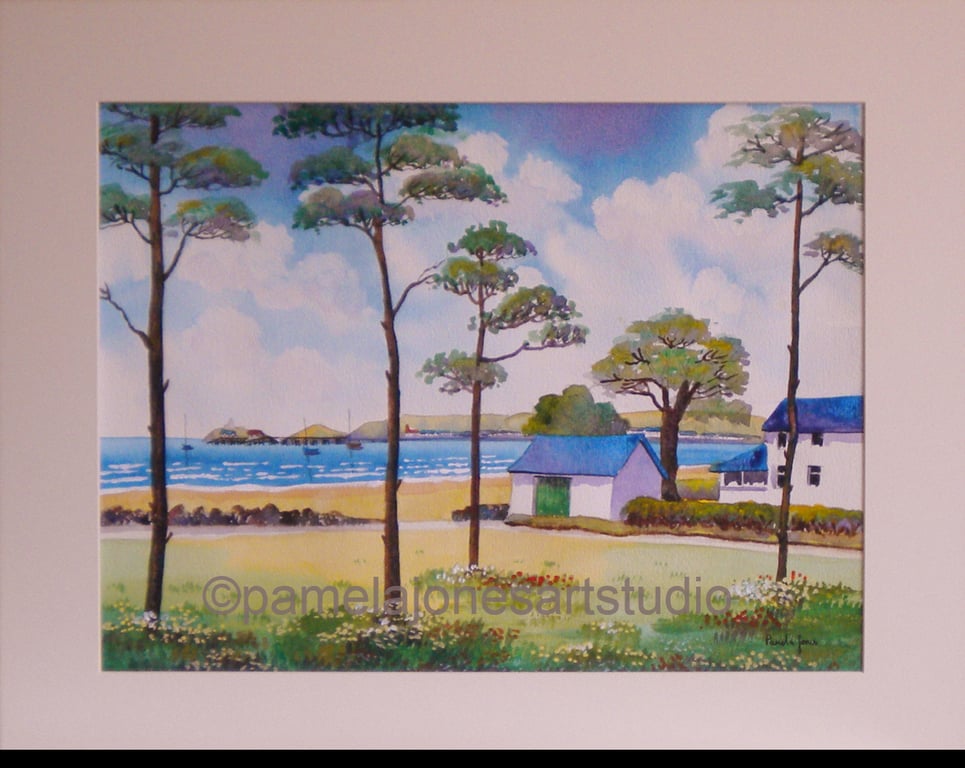 Mumbles From West Cross, Swansea  Bay, in 20 x 16'' Mount