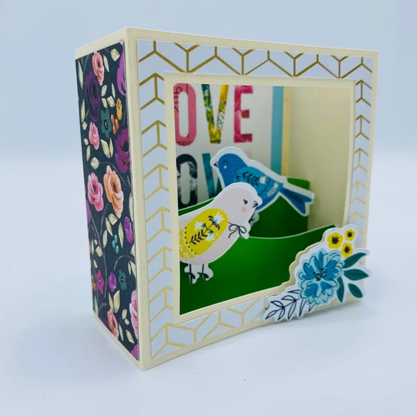 SALE Shadow Pop Up Box Card 