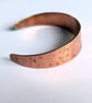 Copper Hand Stamped Flower Cuff  - Image 3