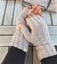 Knitted fingerless gloves, Merino wool mittens, Hand warmers, Gift for women  - Image 1