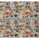 polycotton fabric material 3d digitally printed spring flowers floral 