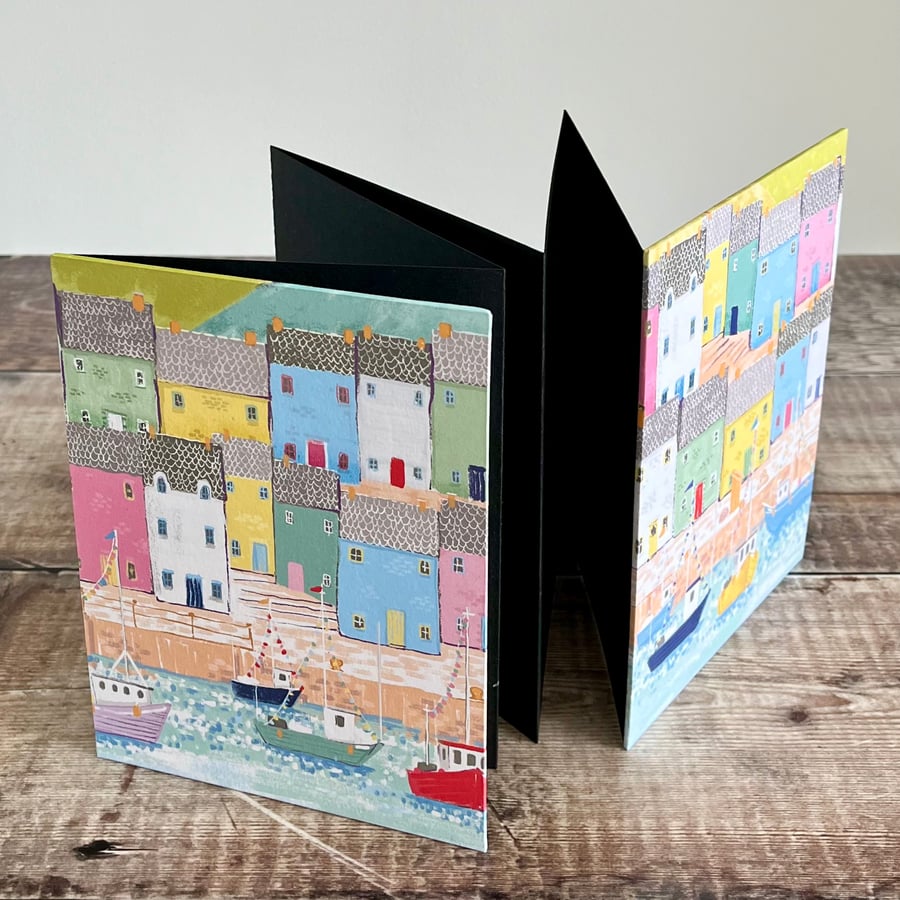 Concertina Photo Album with Coastal Scene