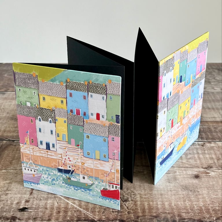 Concertina Photo Album with Coastal Scene