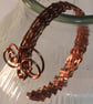 Classic copper wire wrapped bangle - Image 2