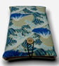 Mount Fuji & Wave Book Sleeve – Japanese Cotton Book Protector - Image 4