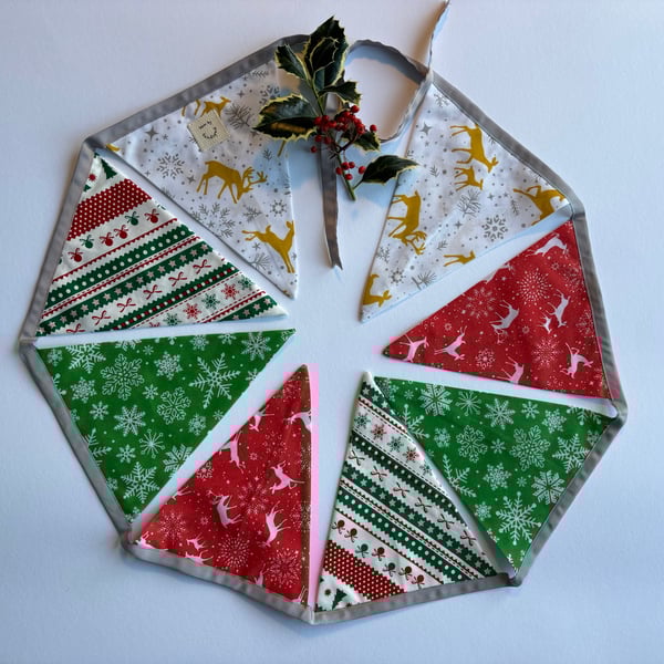 Christmas bunting - fabric