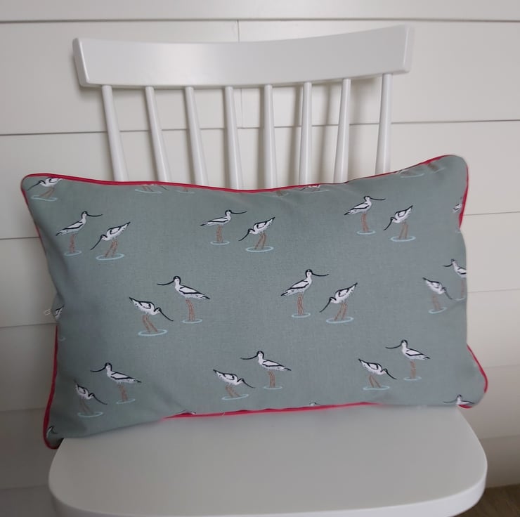 Sophie Allport Coastal Birds Cushion Cover wit... Folksy