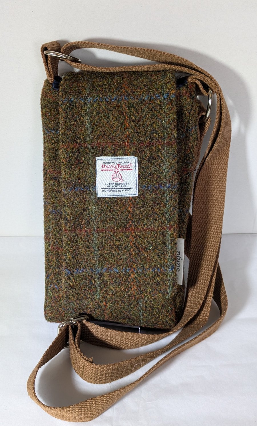 Harris Tweed Cross body mobile bag 