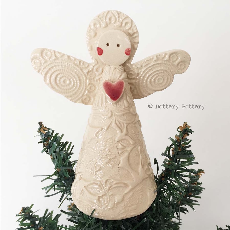 Ceramic Angel Christmas decoration Pottery angel