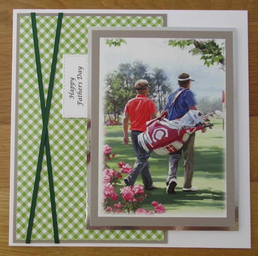 Golf Buddies - 8x8" Father's Day Card