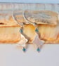 Mother Of Pearl Butterfly Earrings, Wedding Symbolism For Joy, Bridesmaid Gift - Image 5