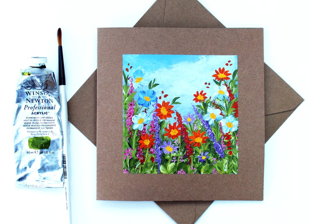 Original Art - Greetings card "Cottage Garden (Ref No 149)