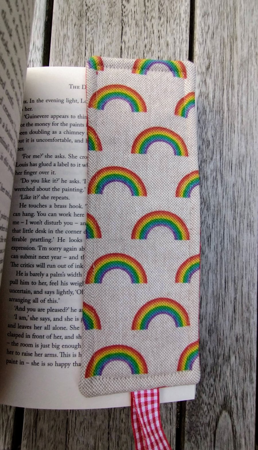 Bookmark with rainbows