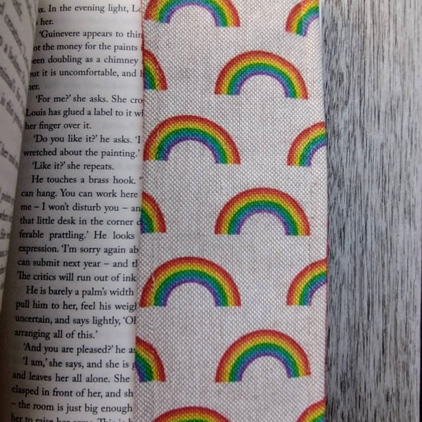 Bookmark with rainbows