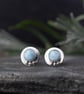 Silver Earrings with Blue Larimar Stone - Handmade Gift Jewellery for Everyday - Image 3