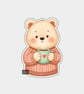 Funny Vinyl Sticker For Adults - Cute Teddy Bear