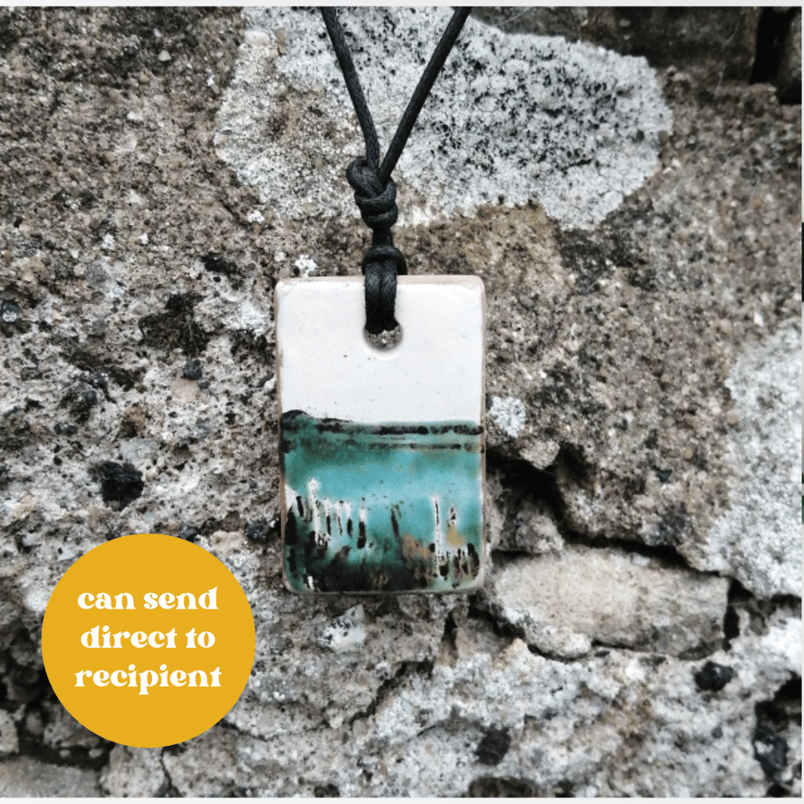 Landscape Ceramic Pendant